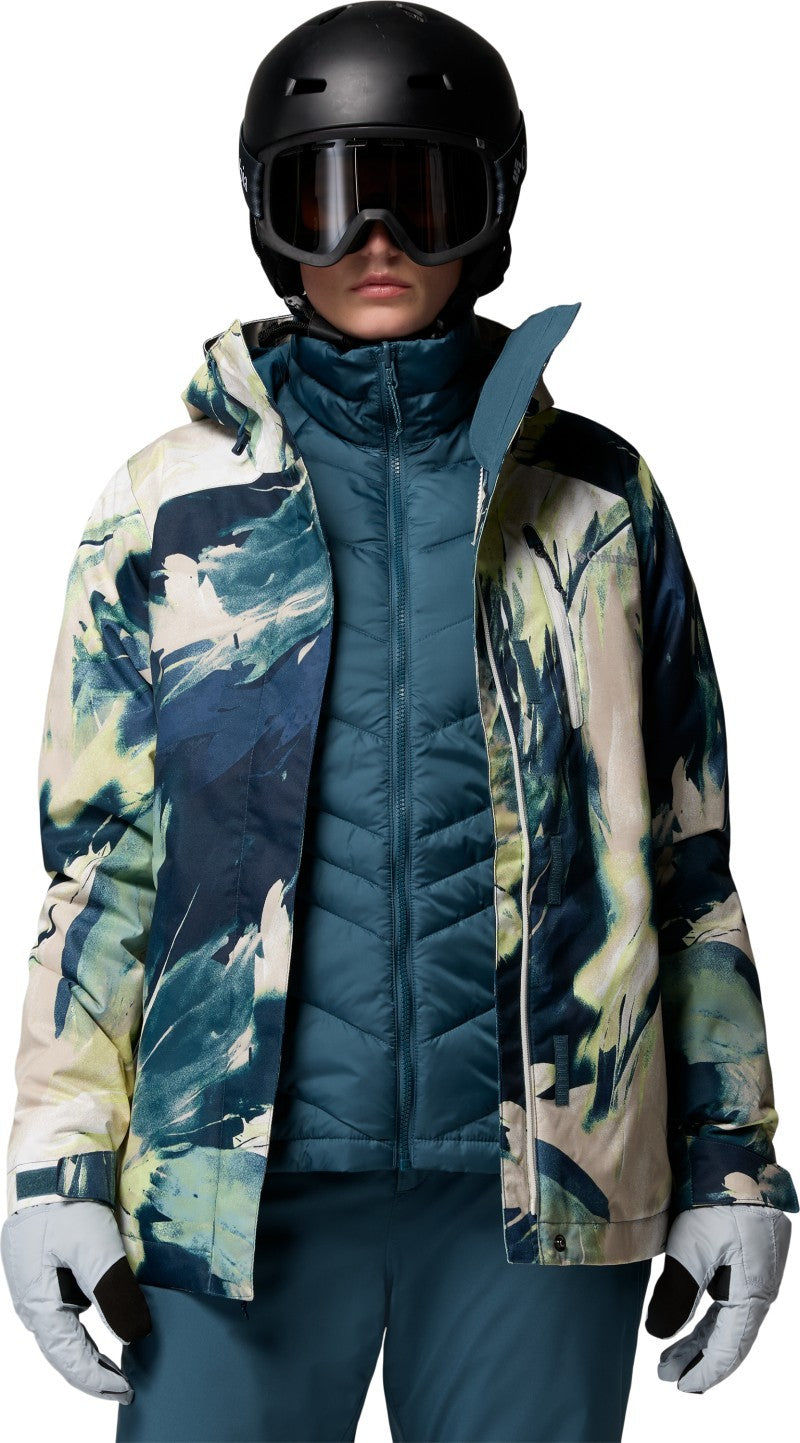 Whirlibird V Printed Interchange Jacket - Womens - everblue snowflight 1