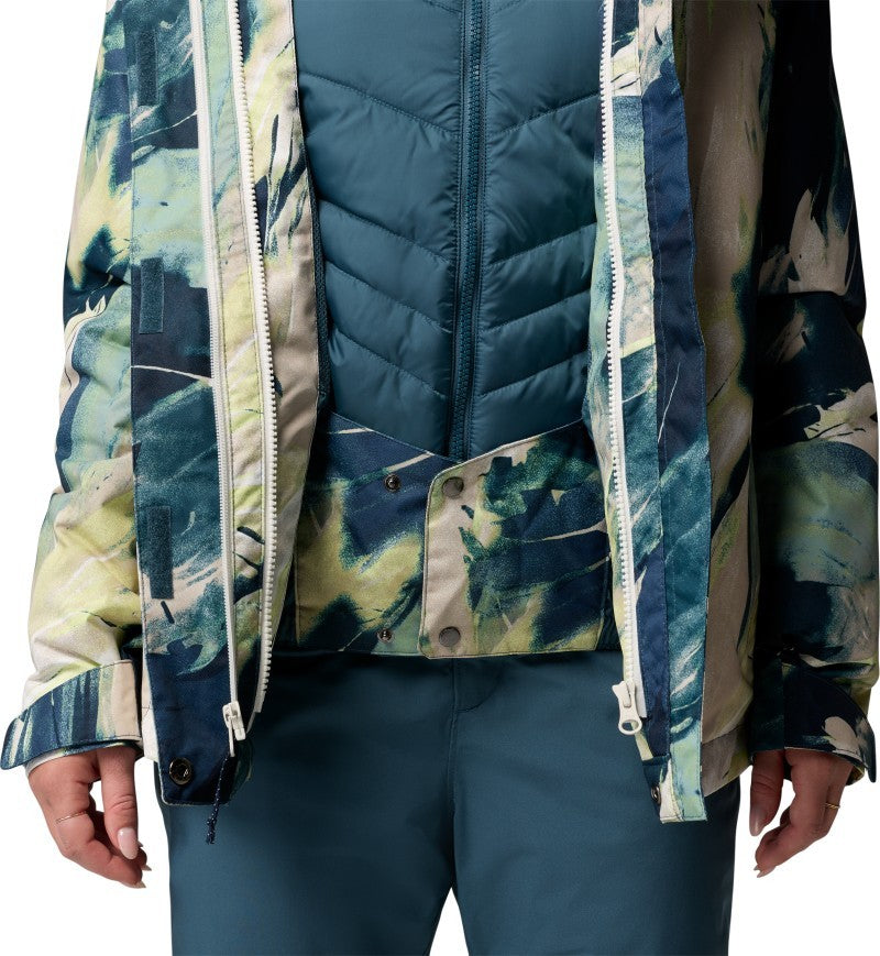 Whirlibird V Printed Interchange Jacket - Womens - everblue snowflight 1