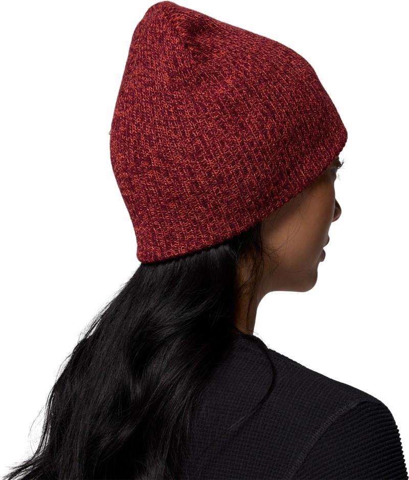 Whirlibird Watch Cap Beanie - rich wine / zing marled 1
