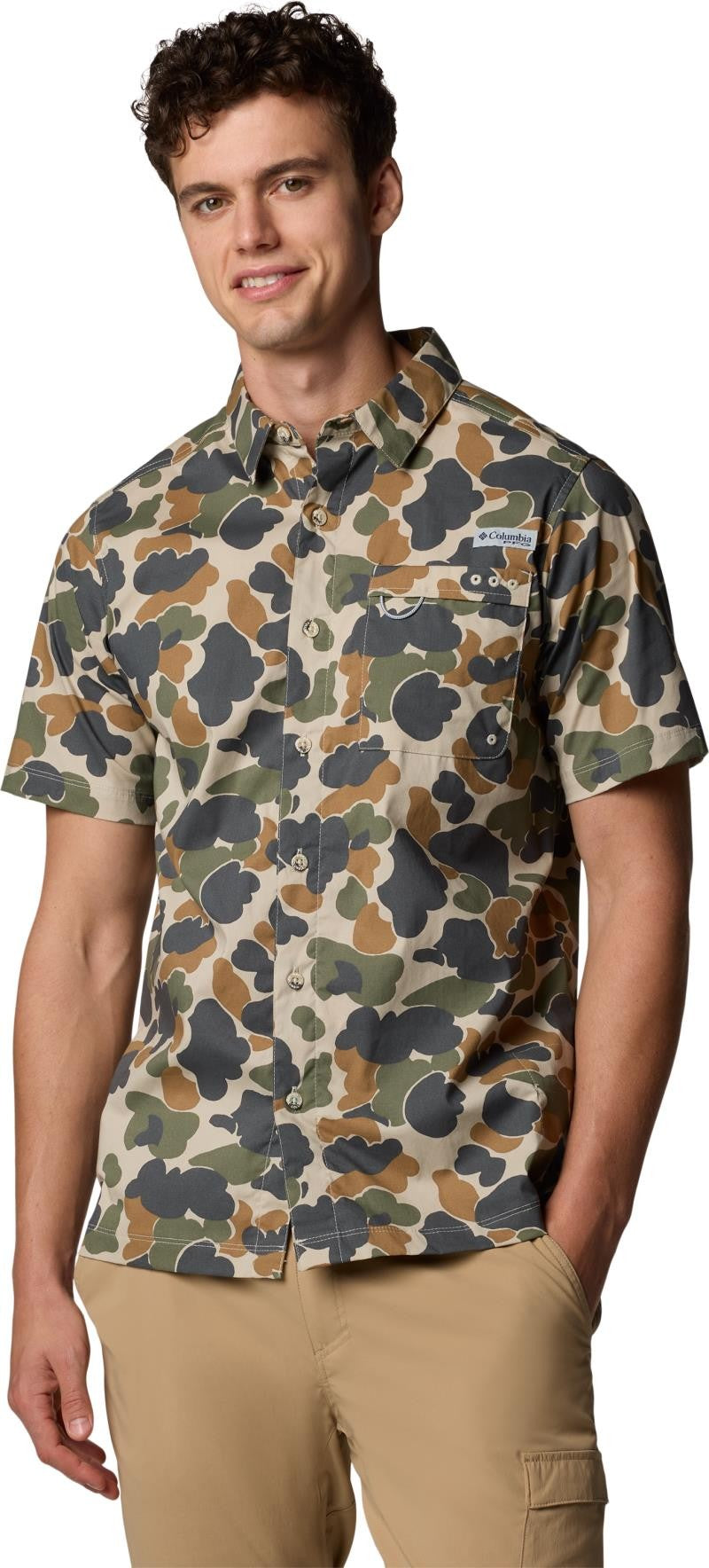 Wild Cast Camp Shirt - Mens - fossil deltahunter camo 1
