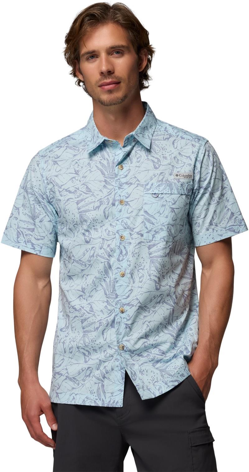 Wild Cast Camp Shirt - Mens - marine light leoleaves 1