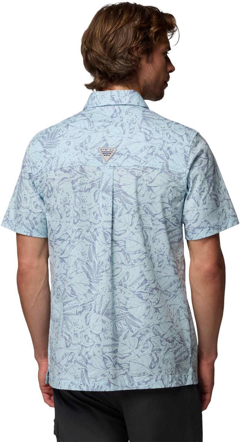 Wild Cast Camp Shirt - Mens - marine light leoleaves 1