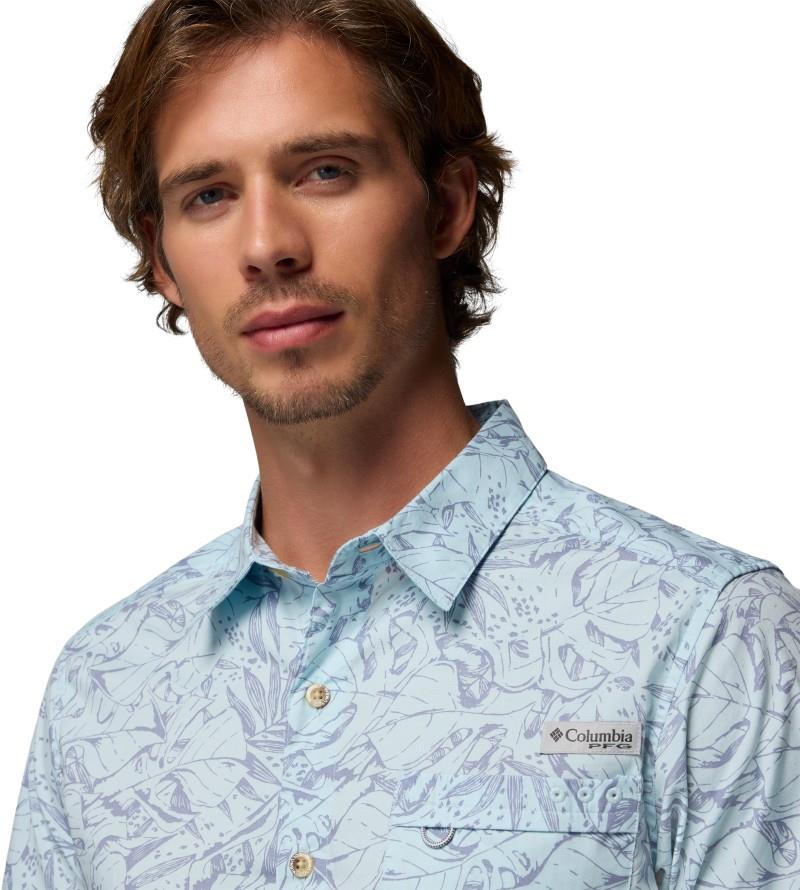 Wild Cast Camp Shirt - Mens - marine light leoleaves 1