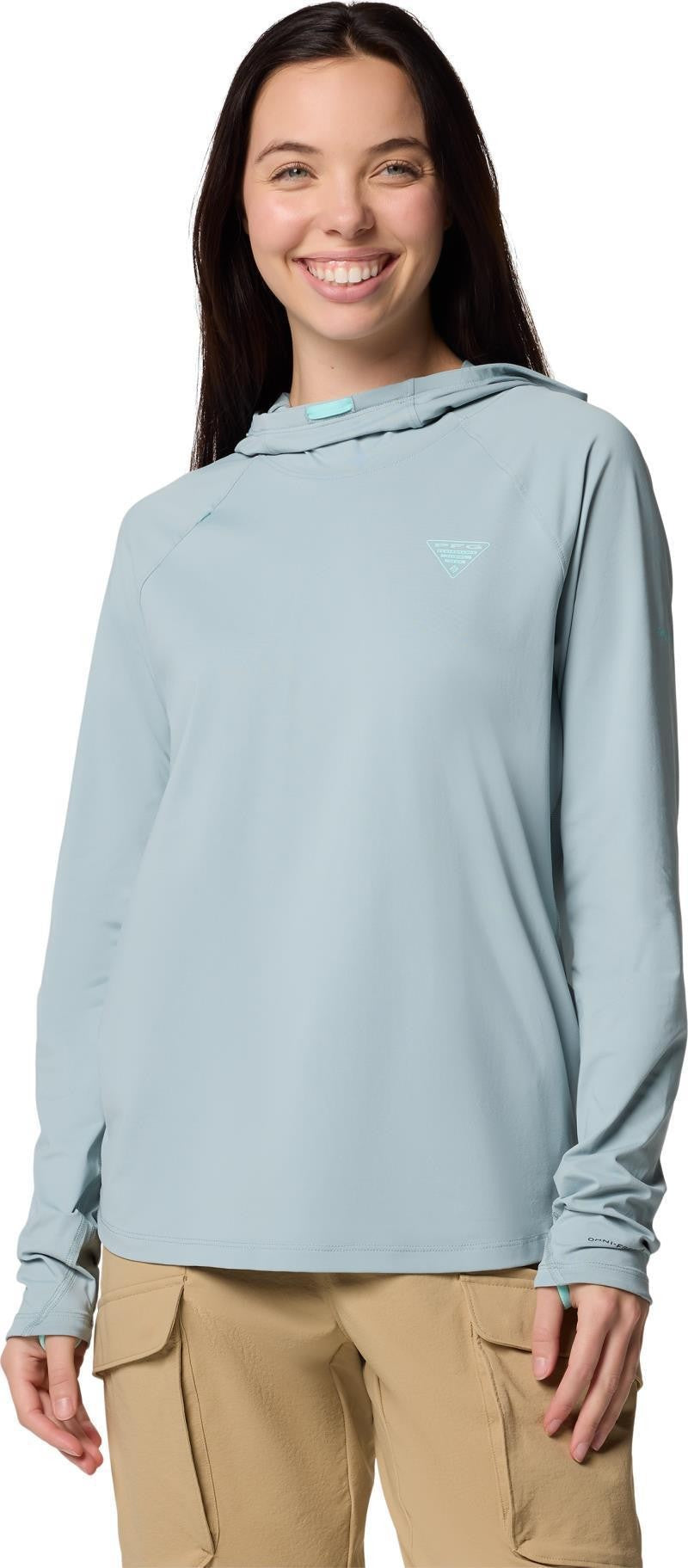 Wild Cast Sun Hoodie - Womens - crushed blue 1