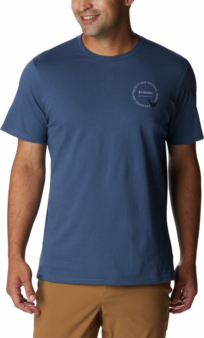 Wild Places SS Tee - Mens - dark mountain / explore the world graphic 1