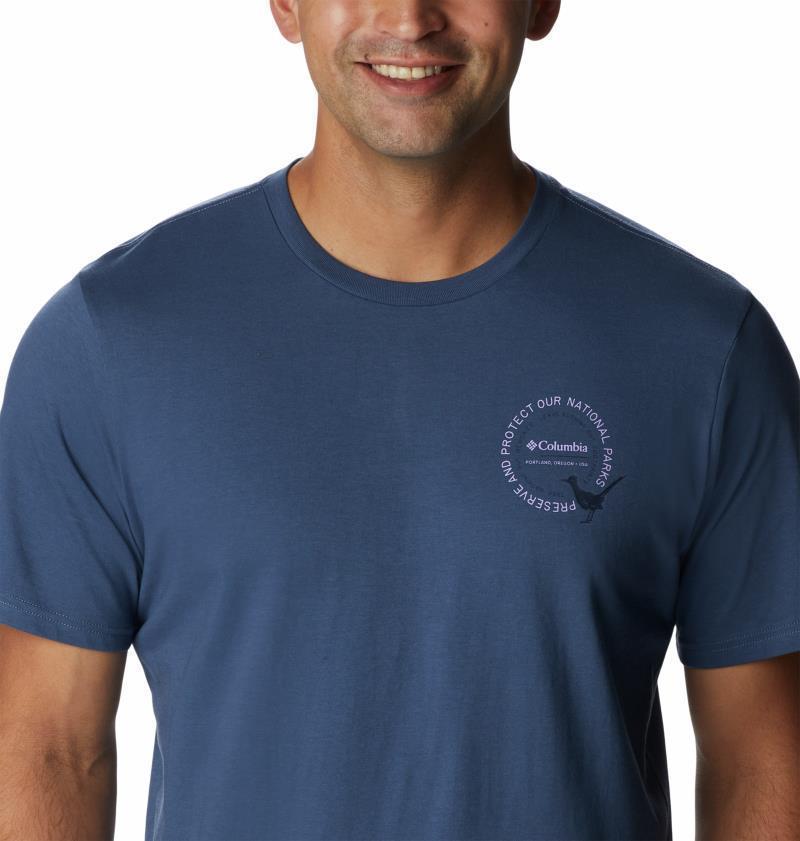Wild Places SS Tee - Mens - dark mountain / explore the world graphic 1
