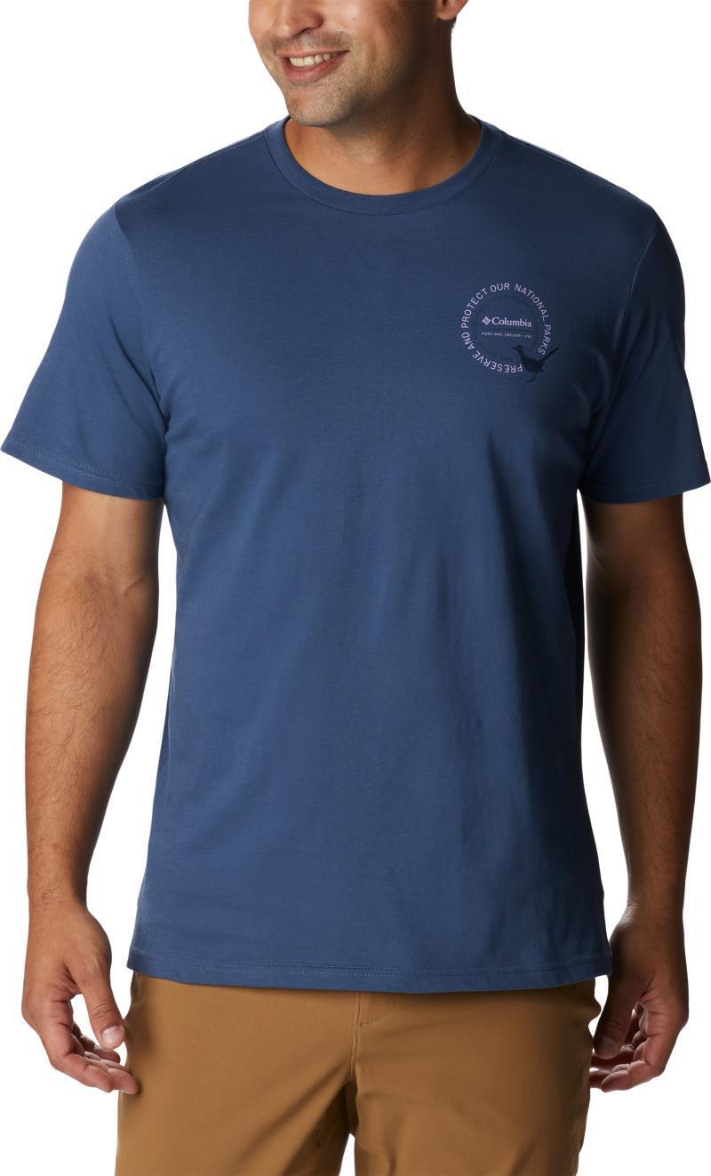 Wild Places SS Tee - Tall - Mens - Dark Mountain / Explore The World Graphic 1