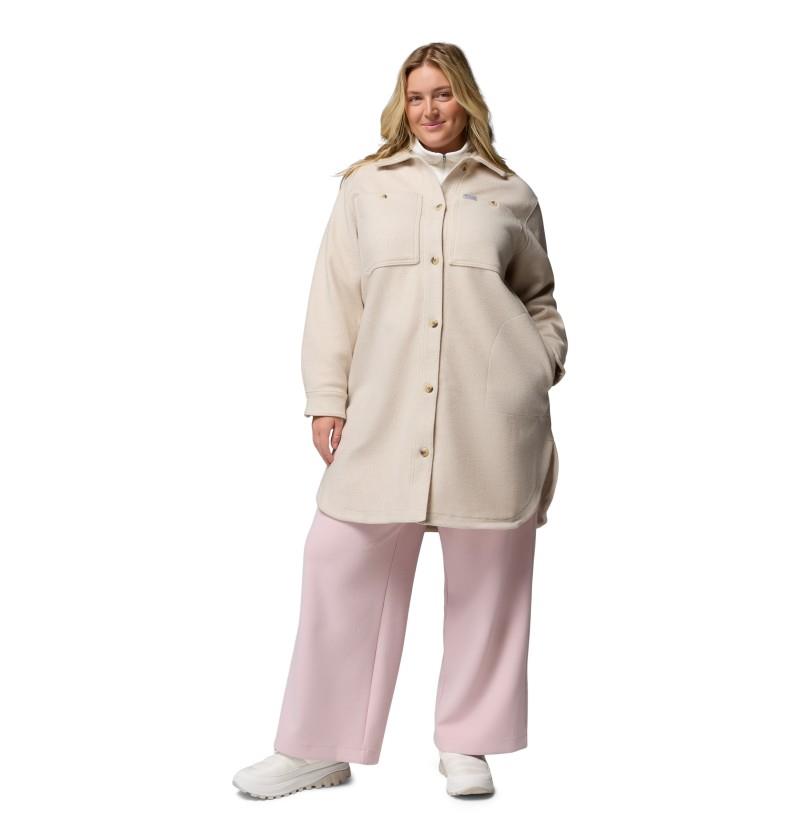 Wildest Venture Long Fleece Coat, Extended - Womens - dark stone 1