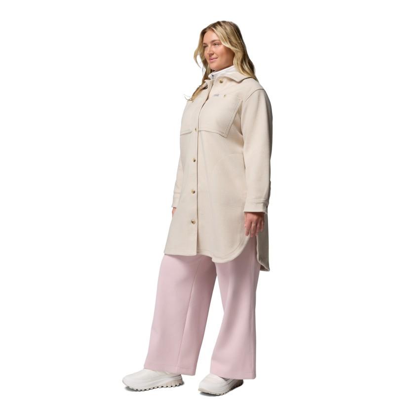 Wildest Venture Long Fleece Coat, Extended - Womens - dark stone 1
