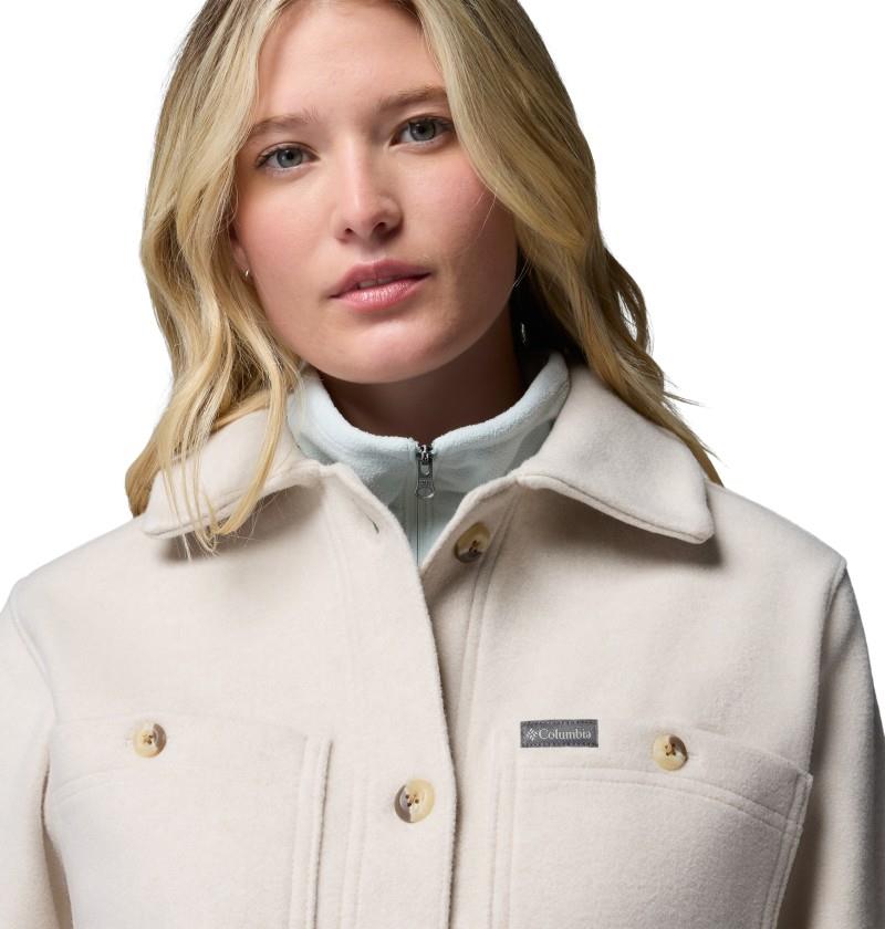 Wildest Venture Long Fleece Coat - Womens - dark stone 1