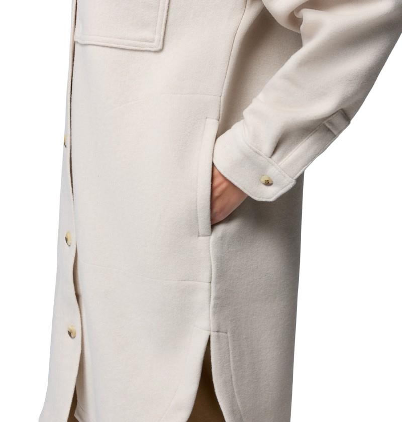 Wildest Venture Long Fleece Coat - Womens - dark stone 1