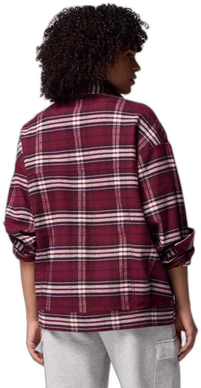 Wildest Venture Shirt Jacket - Womens - rich wine block tartan 1