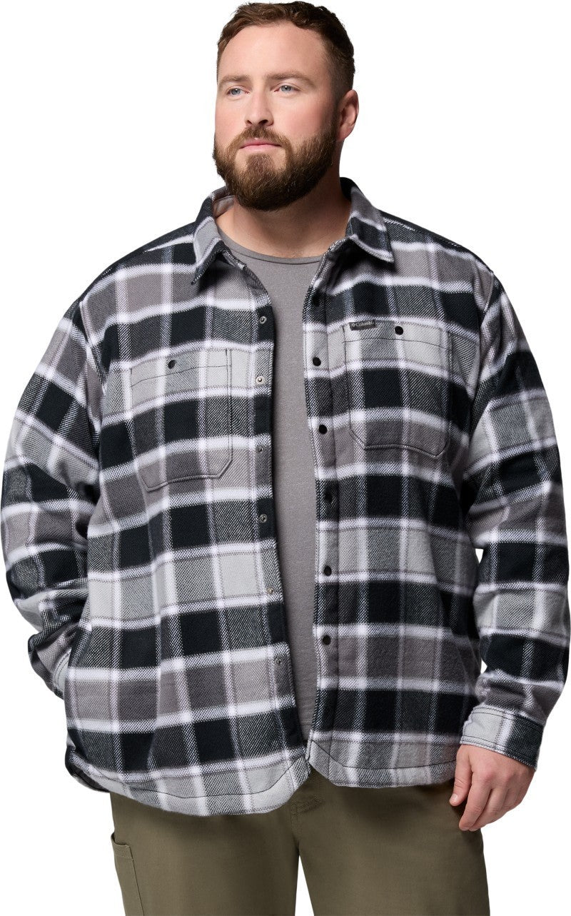 Windward II Shirt Jacket, Extended - Mens - black trapper windowpane 1