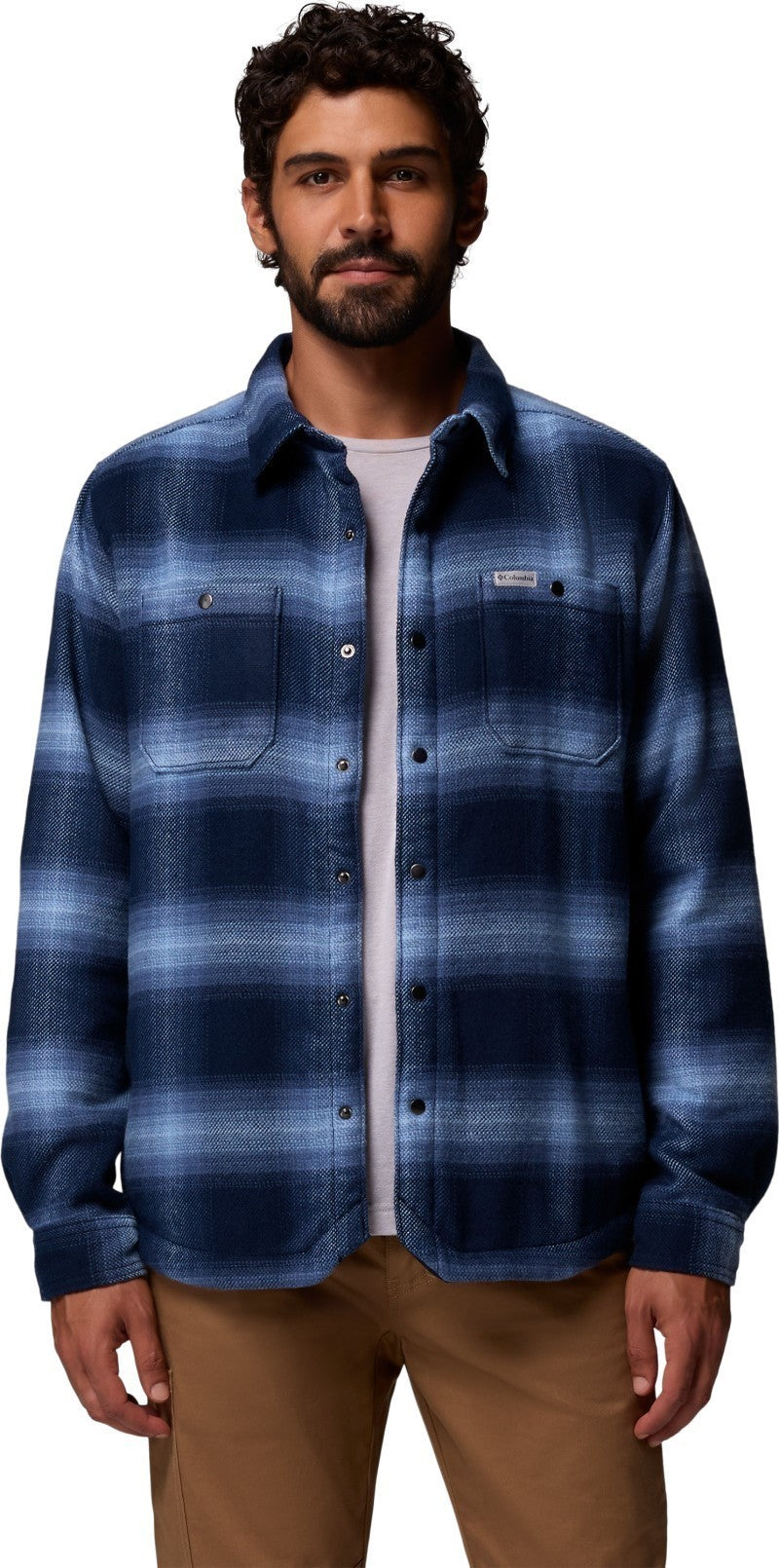 Windward II Shirt Jacket, Extended - Mens - collegiate navy blurred ombre 1