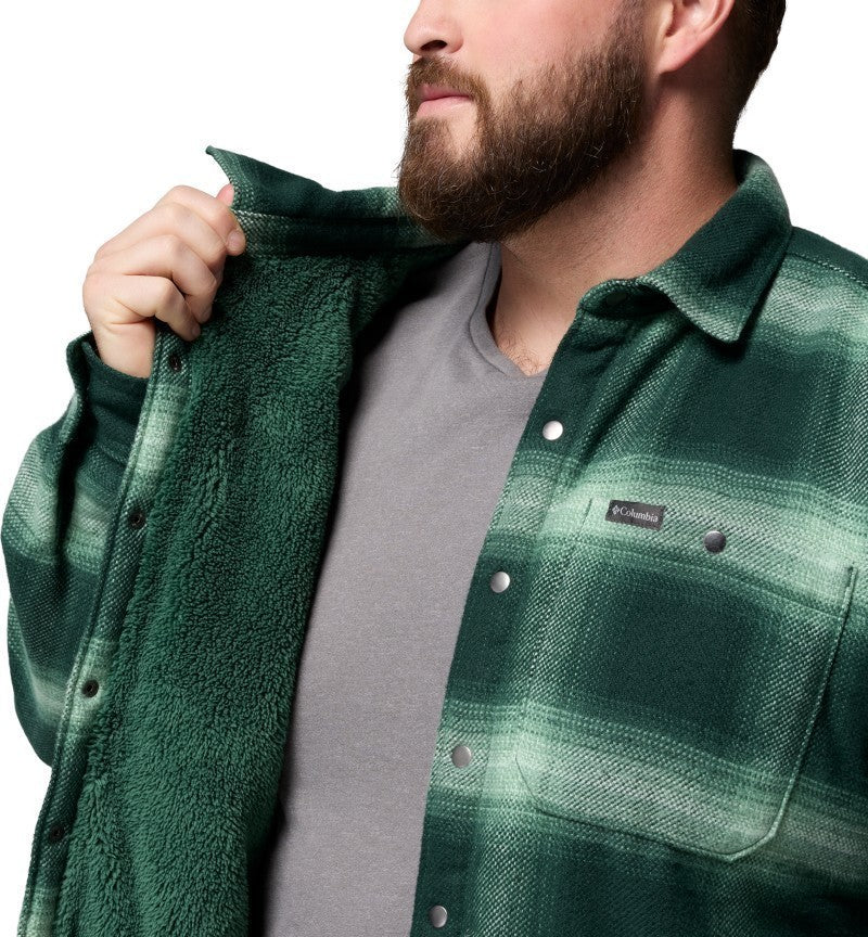 Windward II Shirt Jacket, Extended - Mens - rain forest blurred ombre 1