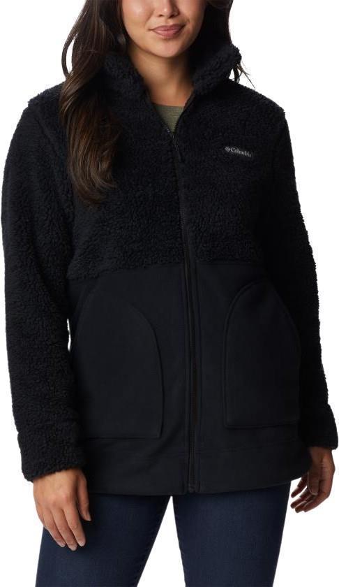 Winter Pass Sherpa Long Full Zip - Womens - Black 1