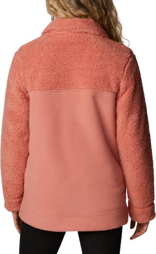Winter Pass Sherpa Long Full Zip - Womens - Dark Coral 2