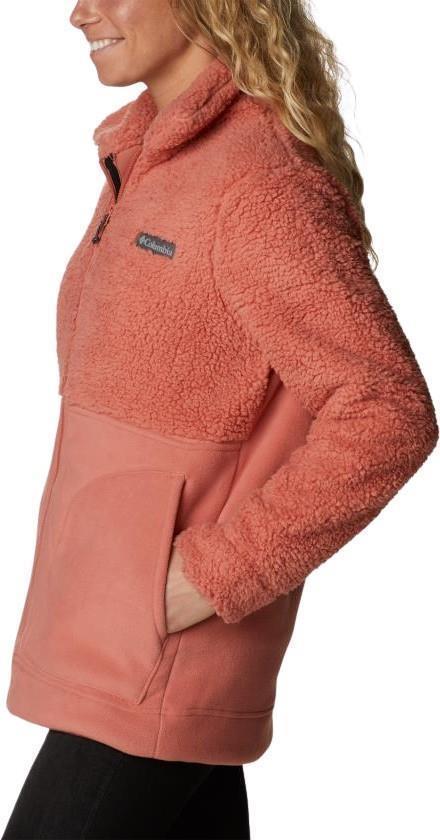 Winter Pass Sherpa Long Full Zip - Womens - Dark Coral 5