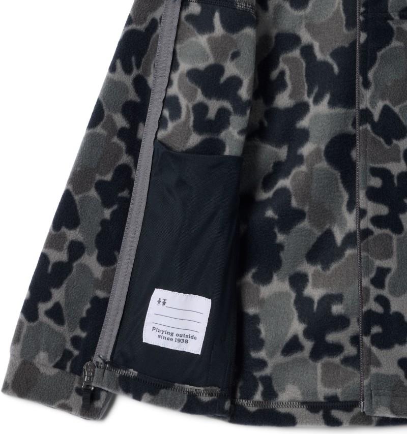 Zing III Fleece - Youth Boys - black puzzle camo 1
