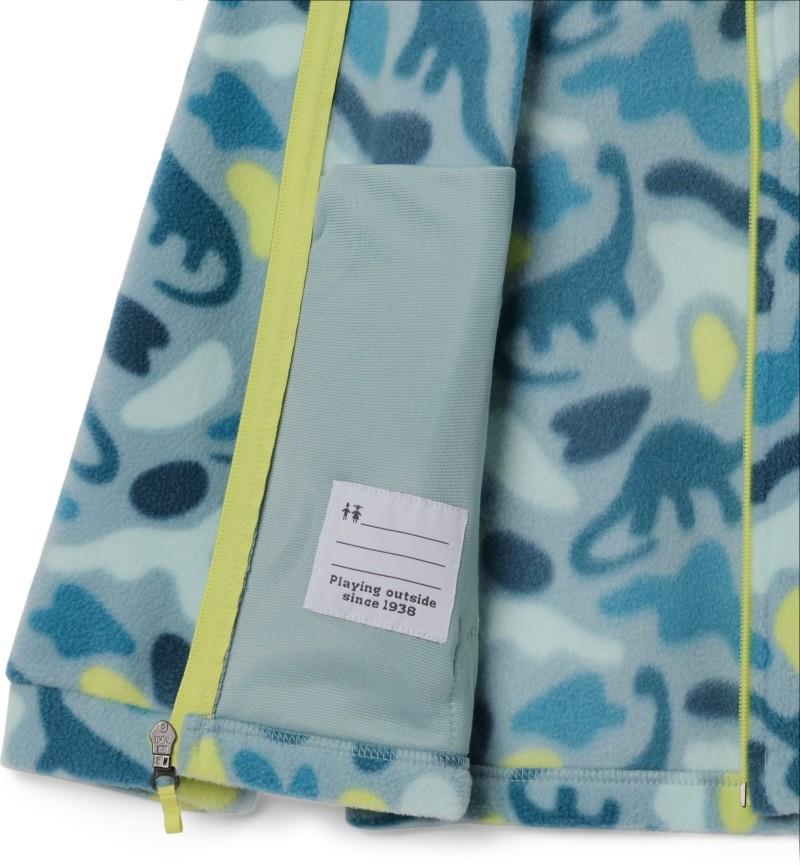 Zing III Fleece - Youth Boys - crushed blue dinoflauge 1