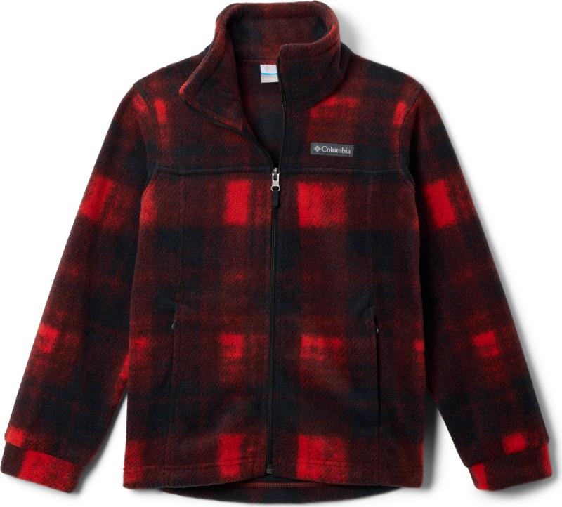 Zing III Fleece - Youth Boys - sail red omblur tonal 1