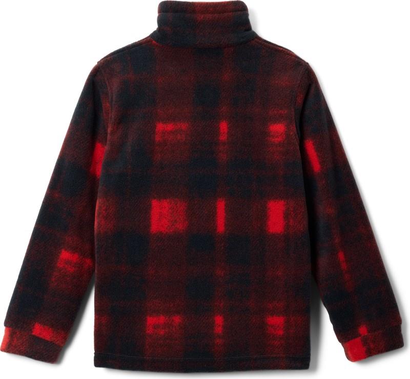 Zing III Fleece - Youth Boys - sail red omblur tonal 1