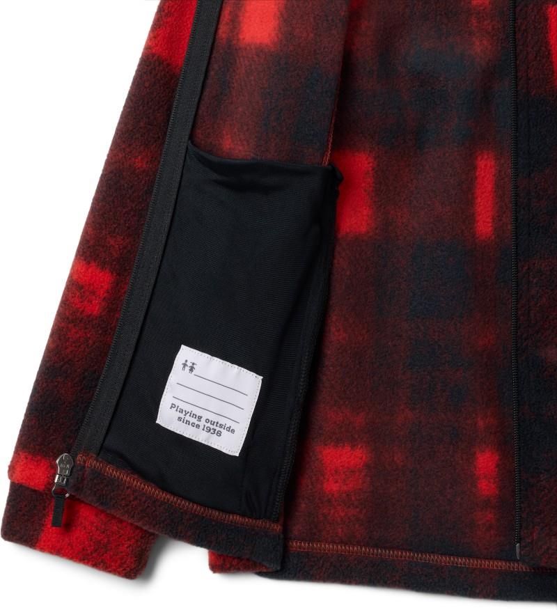 Zing III Fleece - Youth Boys - sail red omblur tonal 1