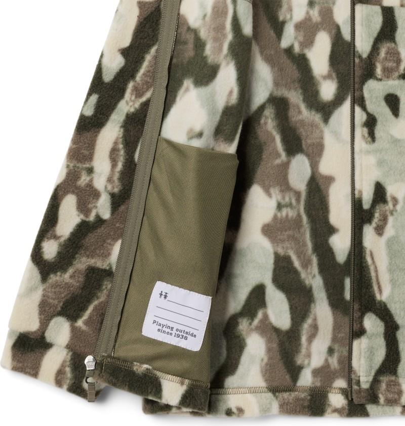Zing III Fleece - Youth Boys - stone green treebark 1