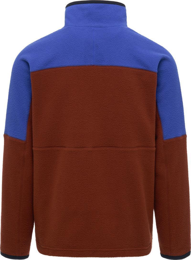 Abrazo Fleece Half-Zip Jacket - Mens - Blue Violet / Rust 2