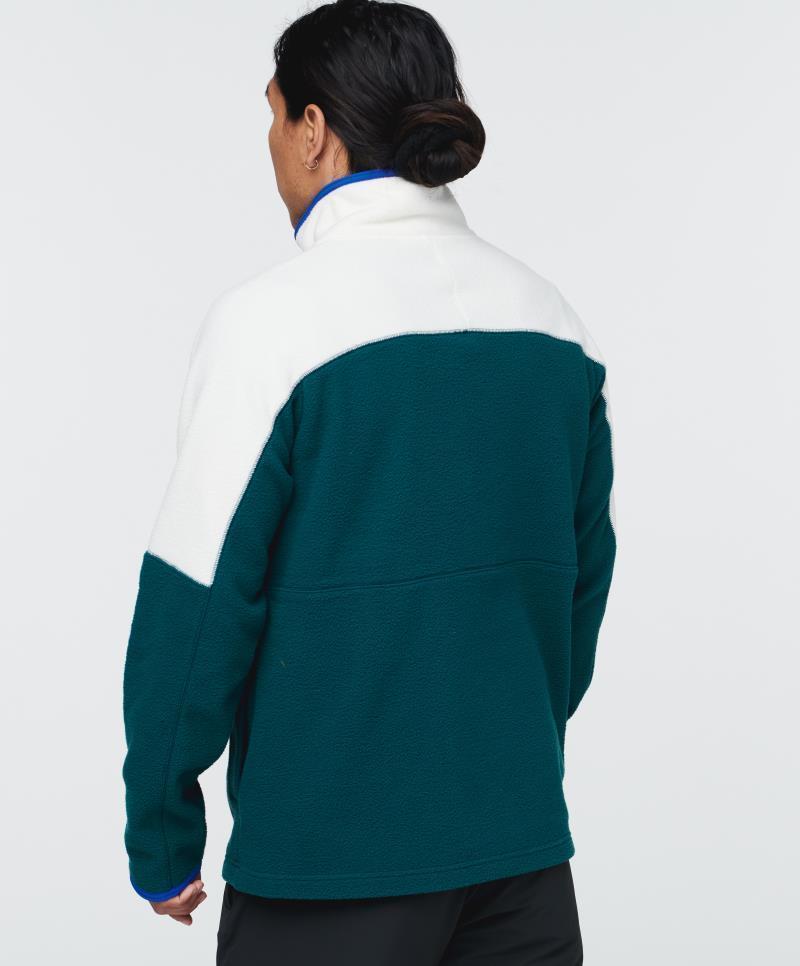 Abrazo Fleece Half-Zip Jacket - Mens - Bone / Deep Ocean 7