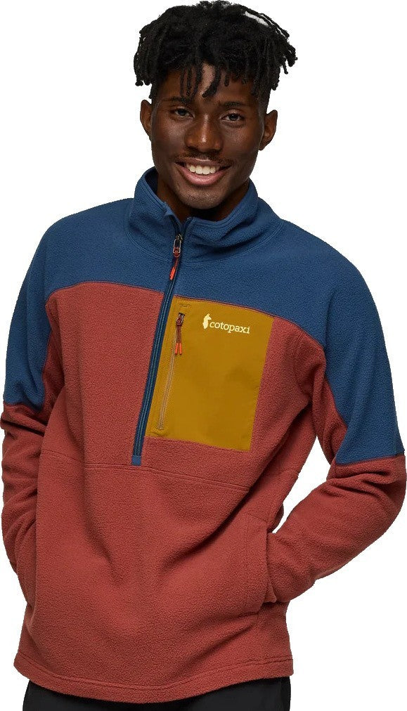 Abrazo Fleece Half-Zip Jacket - Mens - deep sea / nutmeg 1