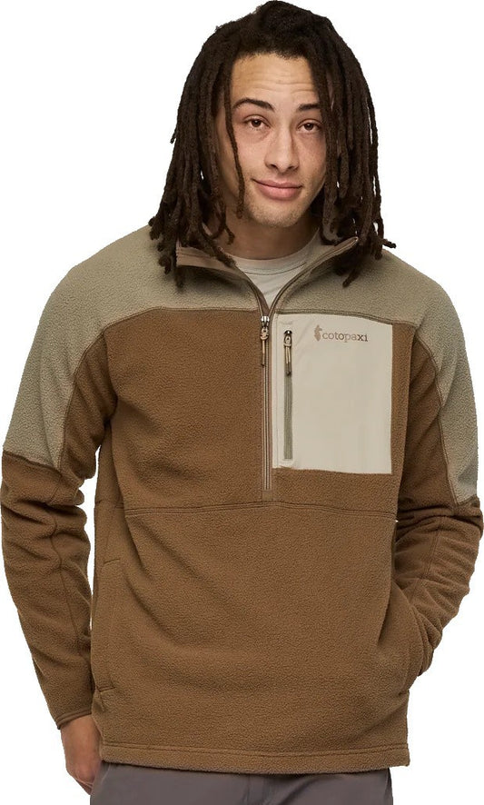 Abrazo Fleece Half-Zip Jacket - Mens - stone / dune 1