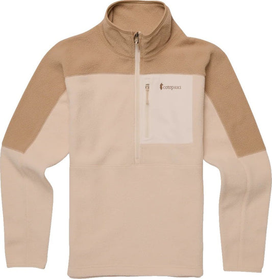 Abrazo Fleece Half-Zip Jacket - Womens - khaki / cream 1