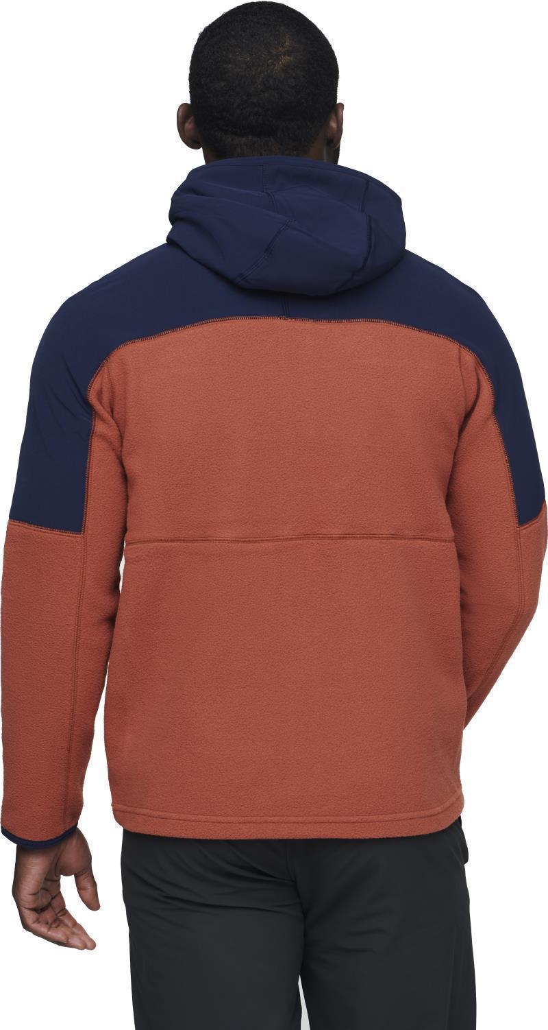 Abrazo Fleece Hooded Full-Zip Jacket - Mens - Maritime / Spice 2