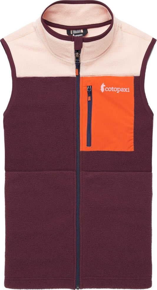 Abrazo Fleece Vest - Womens - Rosewood / Wine 1