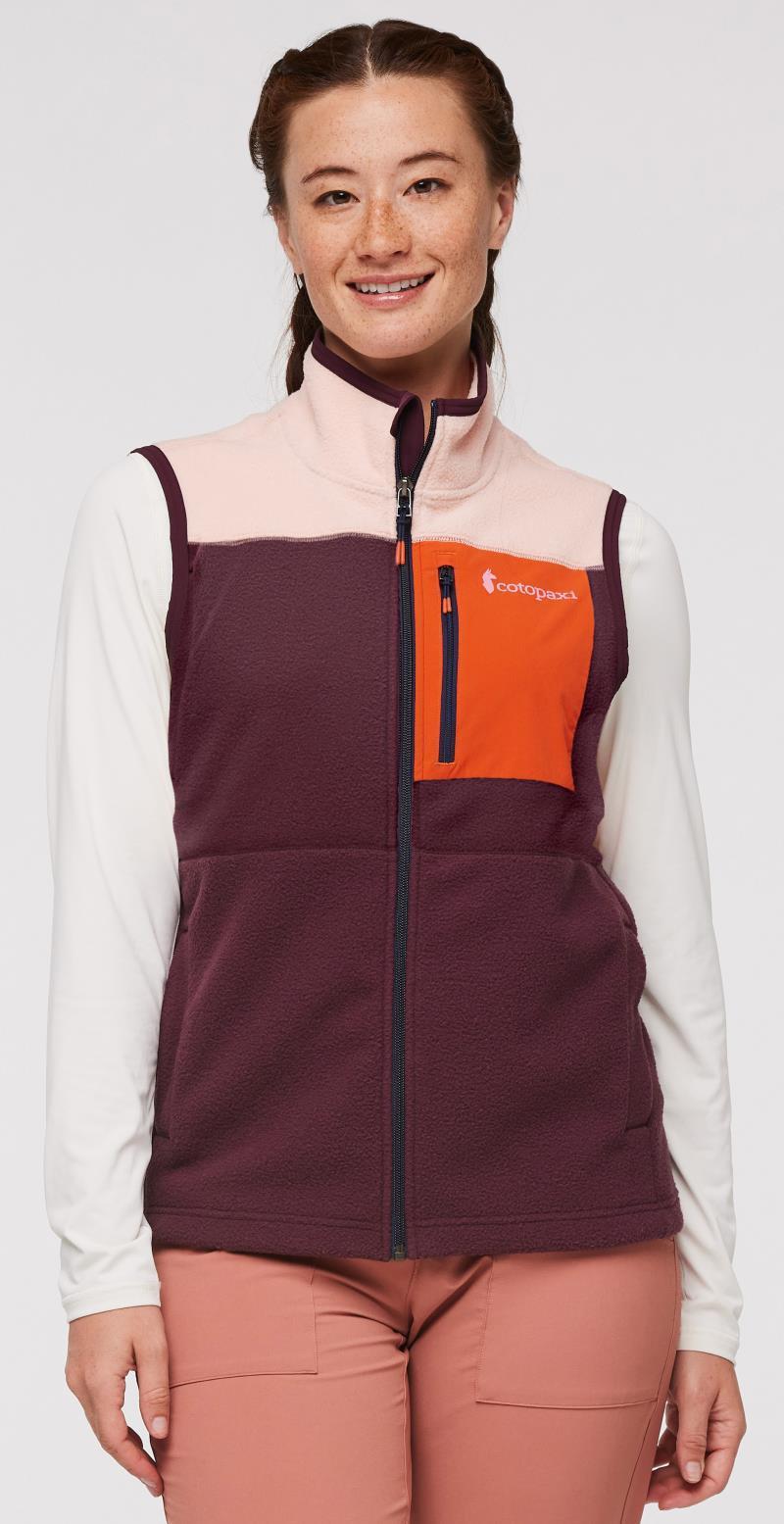 Abrazo Fleece Vest - Womens - Rosewood / Wine 3