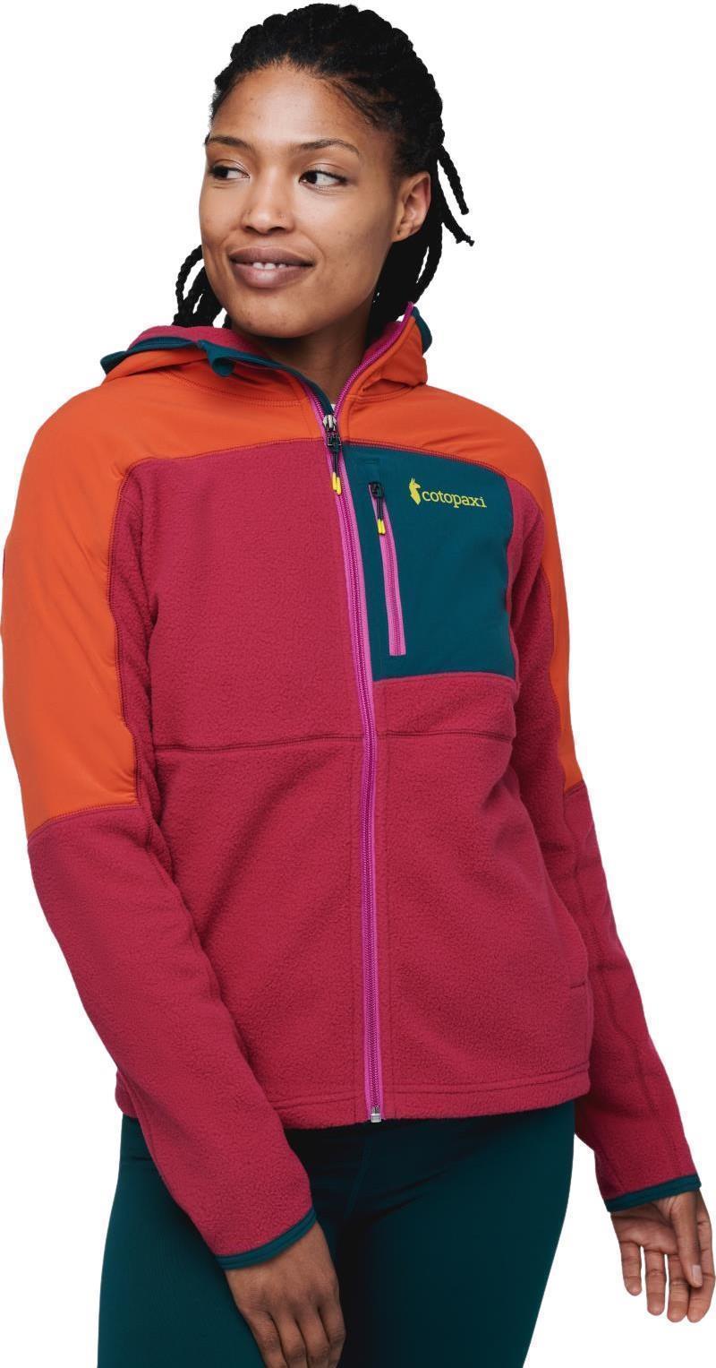 Abrazo Hooded Full-Zip Fleece Jacket - Womens - Canyon / Raspberry 1