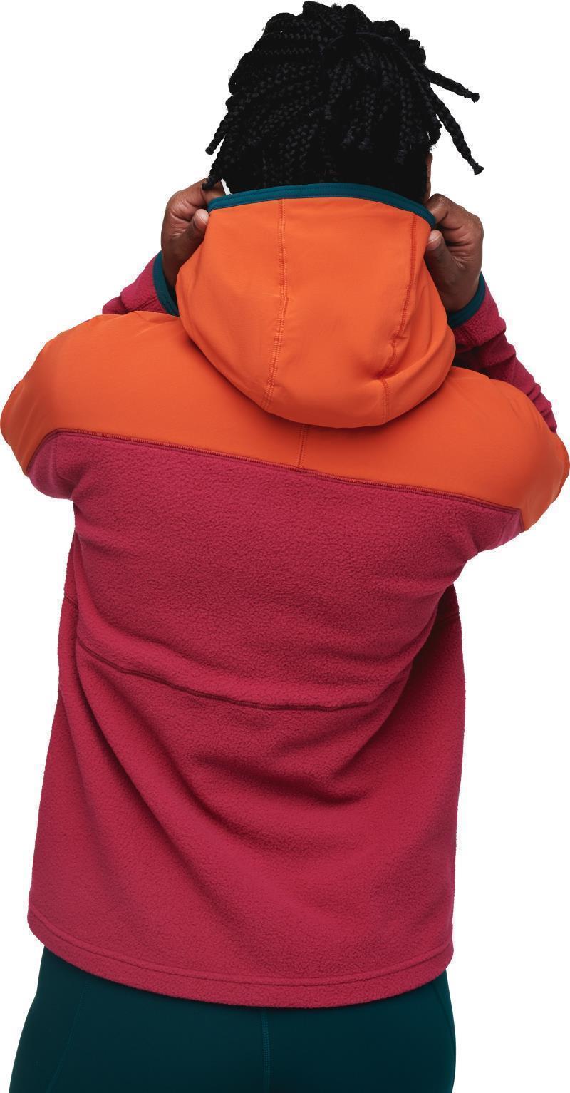 Abrazo Hooded Full-Zip Fleece Jacket - Womens - Canyon / Raspberry 2