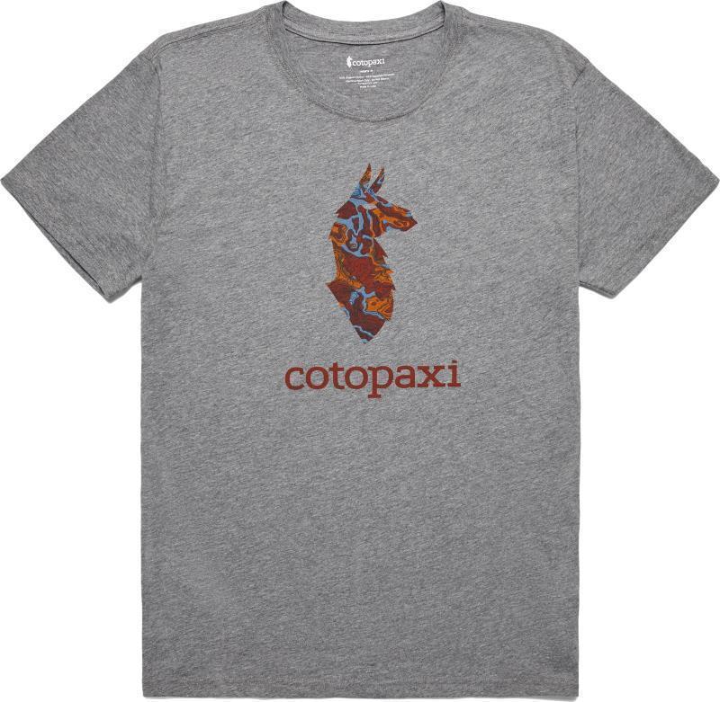 Altitude Llama Organic T-Shirt - Mens - Heather Grey 1