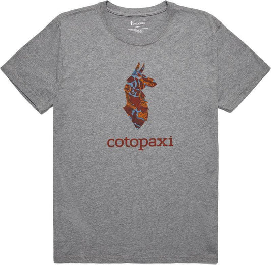 Altitude Llama Organic T-Shirt - Mens - Heather Grey 1