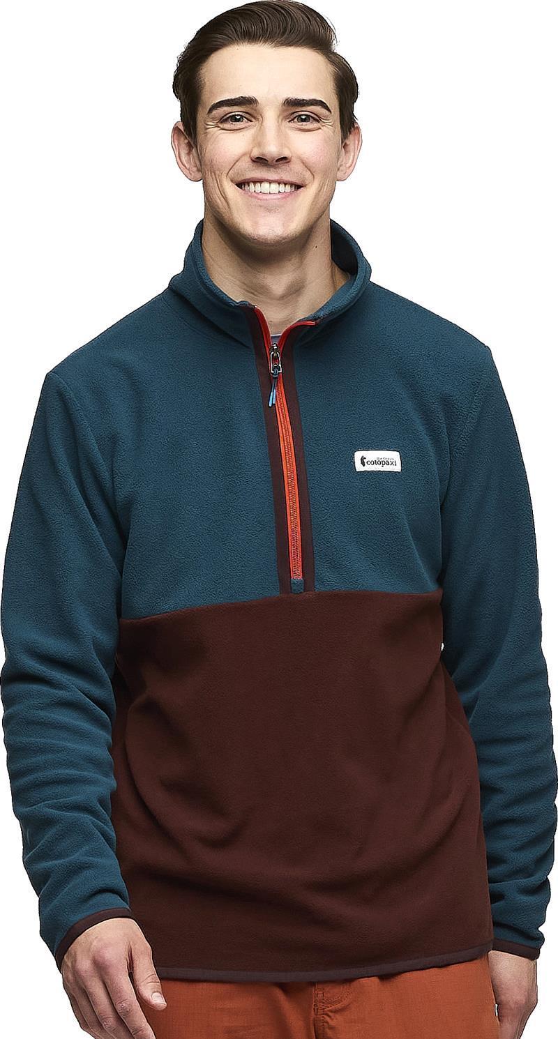 Amado Fleece Pullover - Mens - Abyss / Chestnut 3