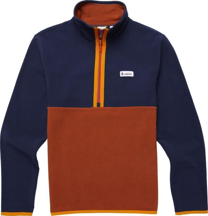 Amado Fleece Pullover - Mens - Maritime / Spice 1