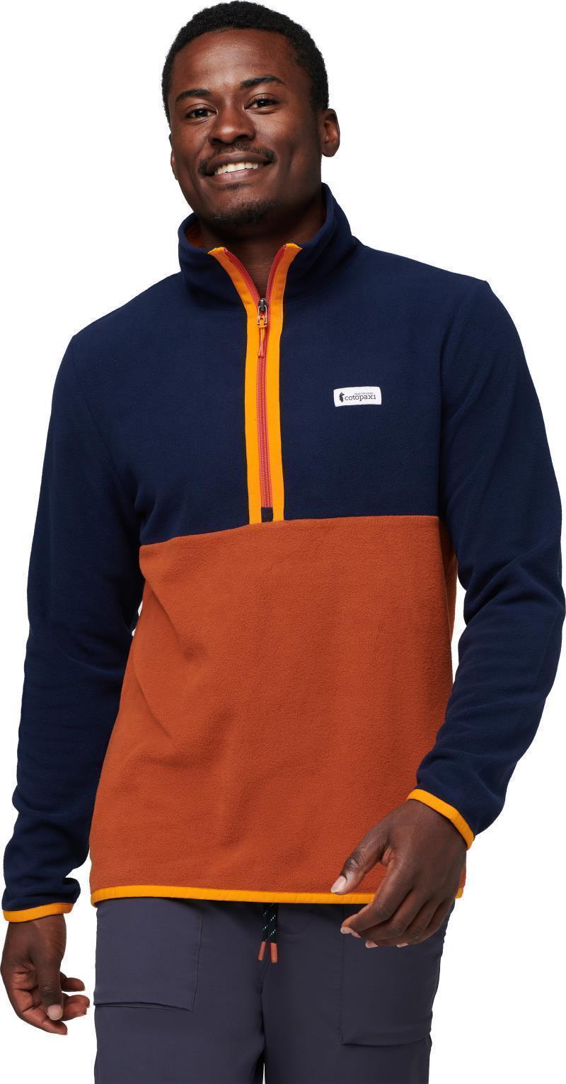 Amado Fleece Pullover - Mens - Maritime / Spice 3