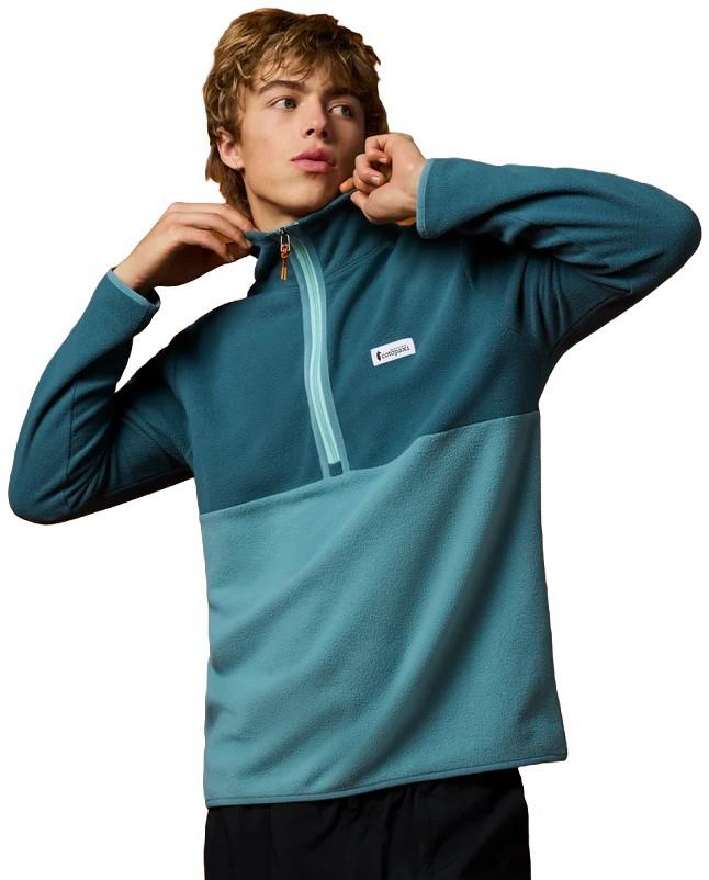 Amado Fleece Pullover - Mens - ocean / everglade 1