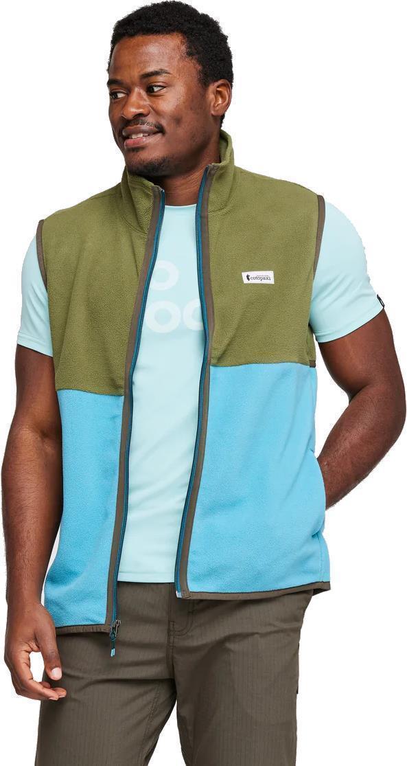 Amado Fleece Vest - Mens - Pine / Poolside 1