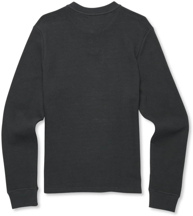Atajo LS Waffle Henley - Mens - charcoal 1