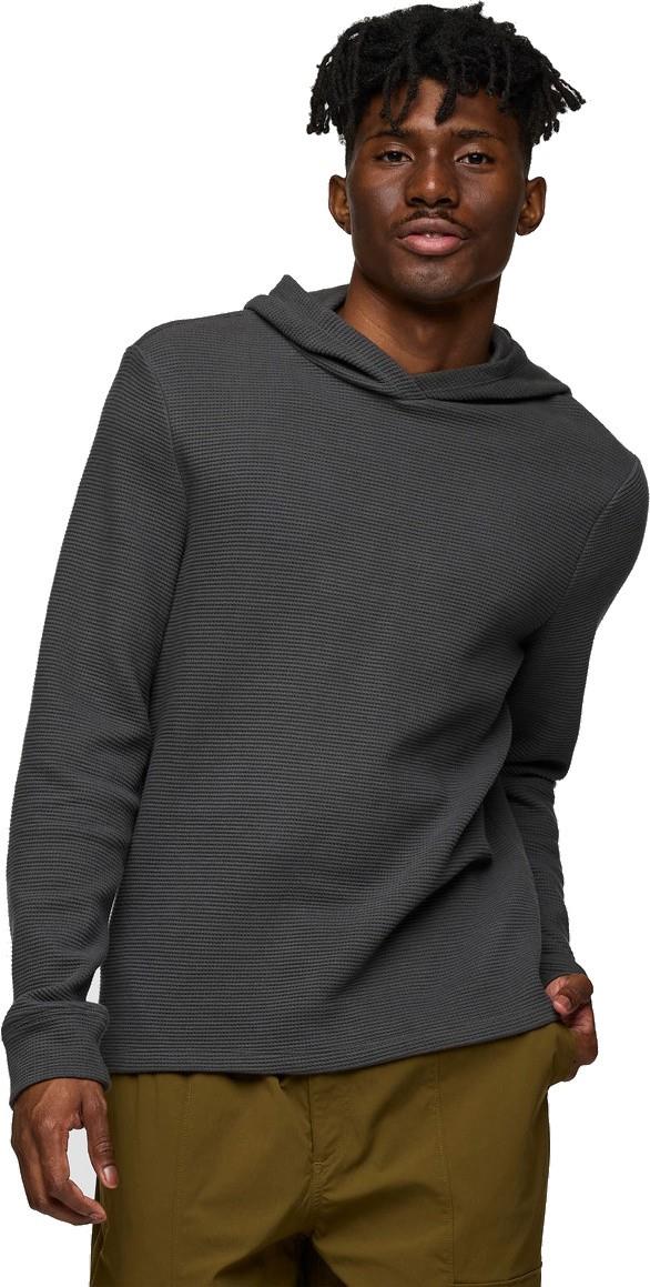 Atajo LS Waffle Hoodie - Mens - charcoal 1