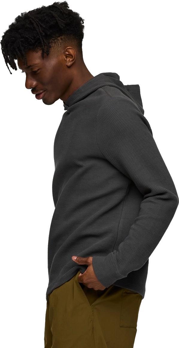 Atajo LS Waffle Hoodie - Mens - charcoal 1