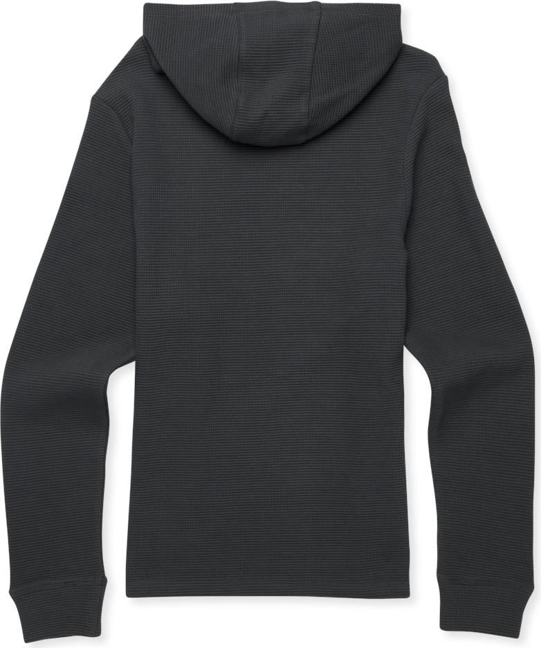 Atajo LS Waffle Hoodie - Mens - charcoal 1