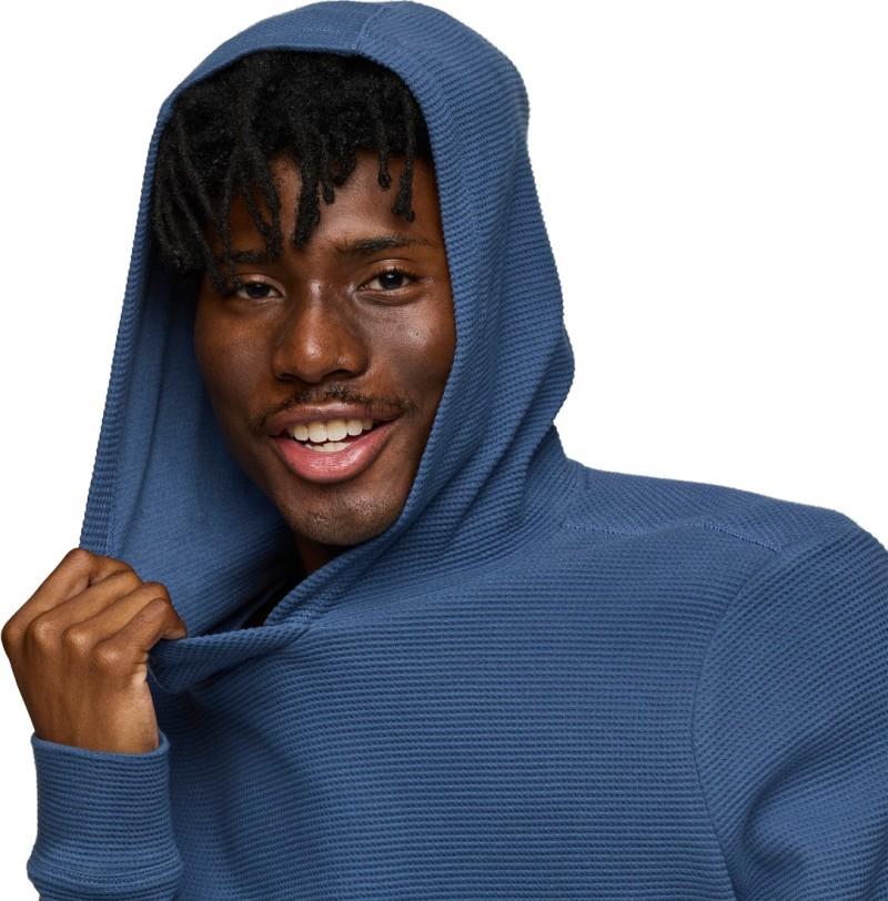 Atajo LS Waffle Hoodie - Mens - deep sea 1